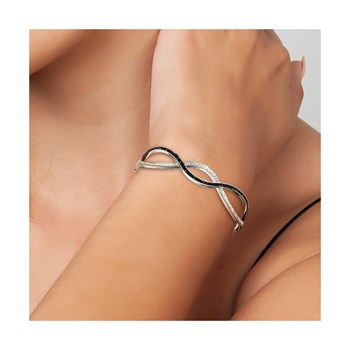 SC Crystal roestvrijstalen armband versierd met fonkelende kristallen