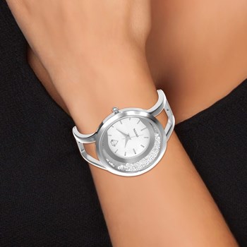 Lily SC Crystal horloge versierd met fonkelende kristallen