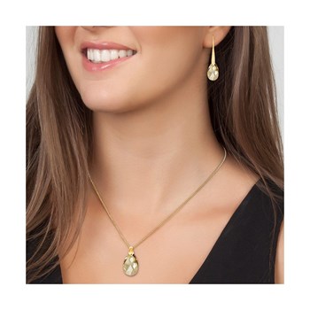 SC Bohème halsketting en oorbellen, versierd met fonkelende kristallen