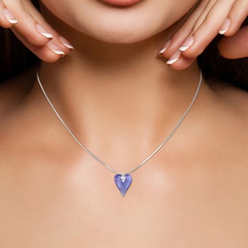 SC Crystal necklace with sparkling crystals