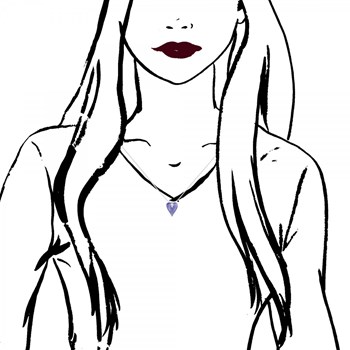 SC Crystal necklace with sparkling crystals