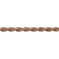 Collier corde OZ Bijoux plaqué or rose de 2.7mm