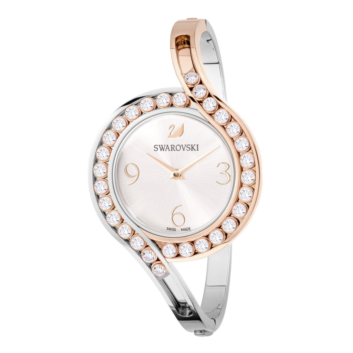 lovely crystals bangle watch