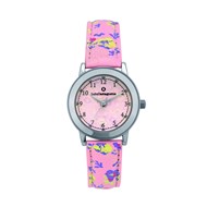 Montre enfant Lulucastagnette cuir rose motif floral
collection Liberty