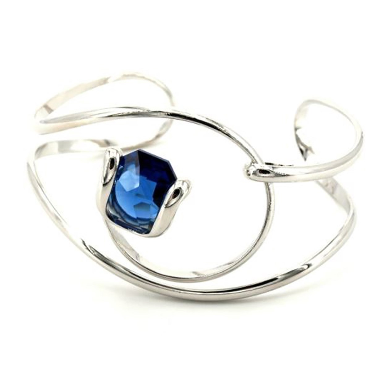 Bracelet jonc Marazzini Octagon Dark blue
