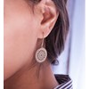 Boucles d'oreilles pendantes en argent MOSAIQUE - Lorenzo R - vue V2