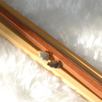 Boucles d'oreilles puces plaqué or ou argent NUAGE - Lorenzo R