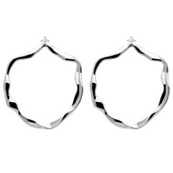 Boucles d'oreilles créoles en plaqué or ou en argent AKARI - PD Paola