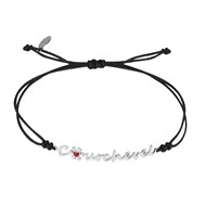 Bracelet cordon et argent 'Courchevel' - Virginie Carpentier