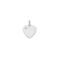 Pendentif coeur argent avec oxyde de zirconium