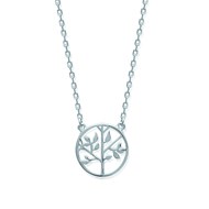 Collier Brillaxis arbre de vie argent 45cm