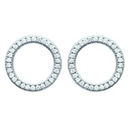 Boucles d'oreilles Brillaxis cercles empierrés