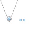 Parure Swarovski Sparkling Dance bleue - vue V1