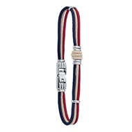 Bracelet Jourdan Whitehaven corde tricolore acier