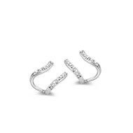 Boucles d'oreilles Brillaxis empierrées argent