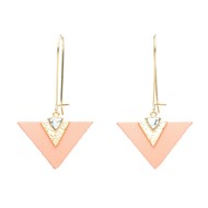 Boucles d'oreilles Gabrielle pierre blanche