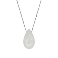 Collier argent 925 Pierre de lune naturelle