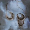 Puces d'oreilles plaqué or ou argent ALUNA - Bijoux Privés Discovery - vue V3
