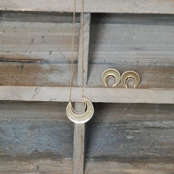 Puces d'oreilles plaqué or ou argent ALUNA - Bijoux Privés Discovery