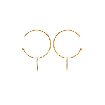 Boucles d'oreilles créoles plaqué or ou argent CHRISTINA - Bijoux Privés Discovery