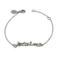 Bracelet chaîne 'je t'aime' en or 18K - Virginie Carpentier