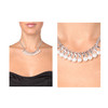 Collier Perles de culture et Monture plaquée Or blanc - vue V2