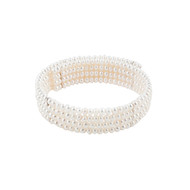 Collier de Perles de Lady Diana Blanc et Argent 925