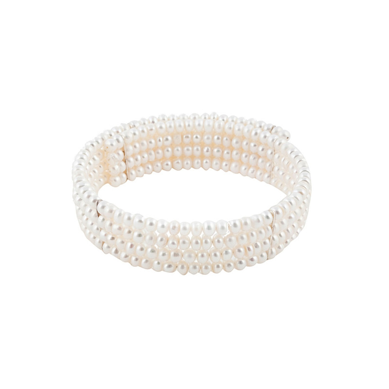 Collier de Perles de Lady Diana Blanc et Argent 925