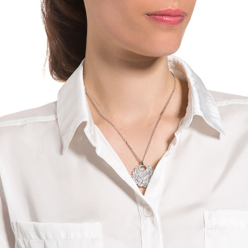 Collier Plaqué Rhodium et Cubic Zirconia Blanc - vue 4