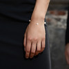 Bracelet Femme 3 Perles de culture d'eau douce Blanches AA et Or jaune 750/1000 - vue V2