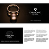 Bracelet Femme Perle de culture d'eau douce Noire AA et Or Blanc 750/1000 - vue V4