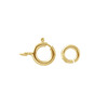 Collier Ras du Cou Femme Chaine Forcat Or jaune 750/1000 et 3 Perles de Culture Blanches - vue V3