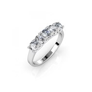 Bague Queen's - Argenté et Cristal