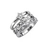 Bague Solar - Argenté et Cristal - vue V4