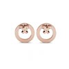 Boucles d'oreilles Eliza - Or Rosé et Cristal - vue V4