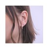 Boucles d'oreilles Criss - Or Rosé et Cristal - vue V2