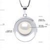 Collier REFLETS Perle d'Eau Douce 9-10 mm Blanche Argent 925 - vue V3