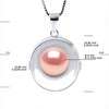 Collier REFLETS Perle d'Eau Douce 9-10 mm Rose Argent 925 - vue V3