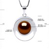 Collier REFLETS Perle d'Eau Douce 9-10 mm Chocolat Argent 925 - vue V3