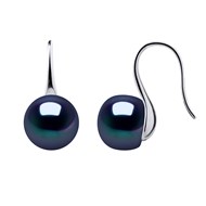 Boucles d'Oreilles  - Véritables Perles de Culture d'Eau Douce Bouton 8-9 mm - Système CROCHET