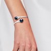 Bracelet TOI & MOI Perles d'Eau Douce 11-12 mm Noires Argent 925 - vue V2