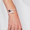 Bracelet TOI & MOI Perles d'Eau Douce 11-12 mm Blanches et Noires Argent 925 - vue V2