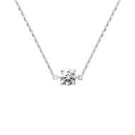 Collier SOLITAIRE - Argent 925