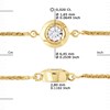 Bracelet Solitaire Diamant 0,02 Cts Illusion 0,50 Cts Or Jaune - vue V3