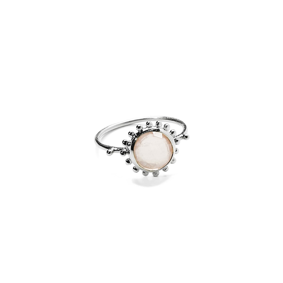 Bague Soleil et Quartz Rose, Surya - vue 3