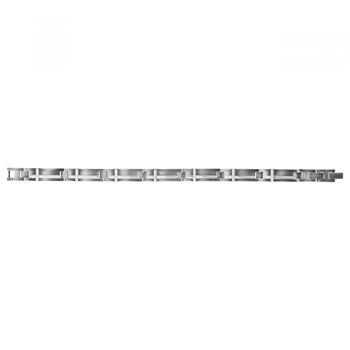 Bracelet souple multi-motifs en Acier 316L - blanc mixte