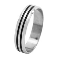 Bague Homme METRONHOMME Acier Argenté