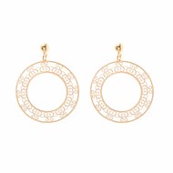 Boucles d'oreilles rondes orus doré