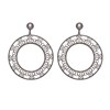 Boucles D'oreilles Rondes Orus Noir - vue V1