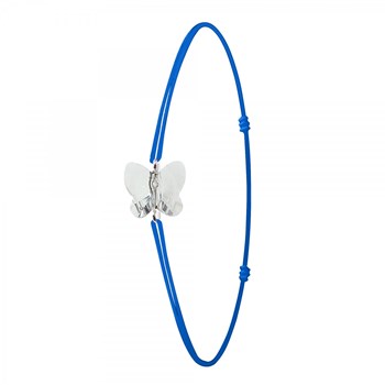 SC Crystal blue and butterfly bracelet with sparkling crystals